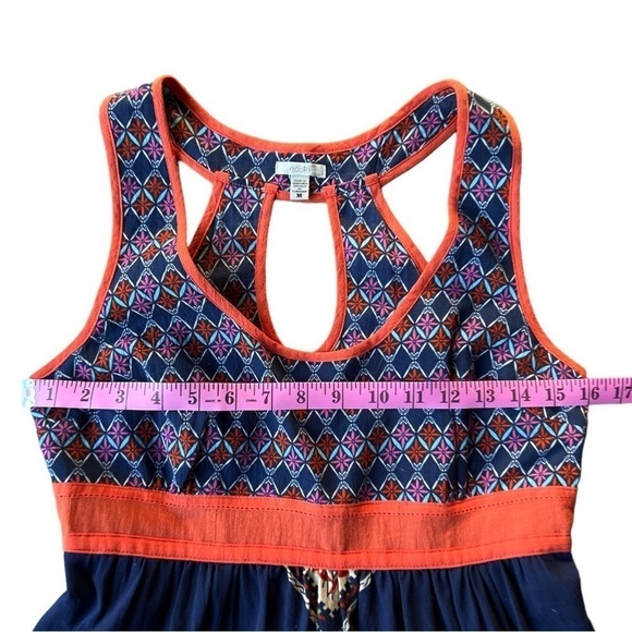 Ecote from Urban Outfitters Navy Blue Boho Cutout Pocket Mini Dress, Medium - Picture 9 of 11